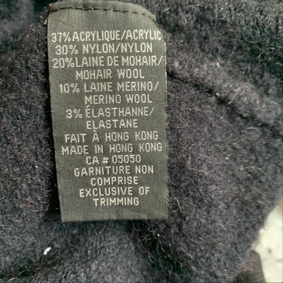 JACOB - Black sweater - Wool Blend Knit - Boat neckline - Small - Picture 8 of 9